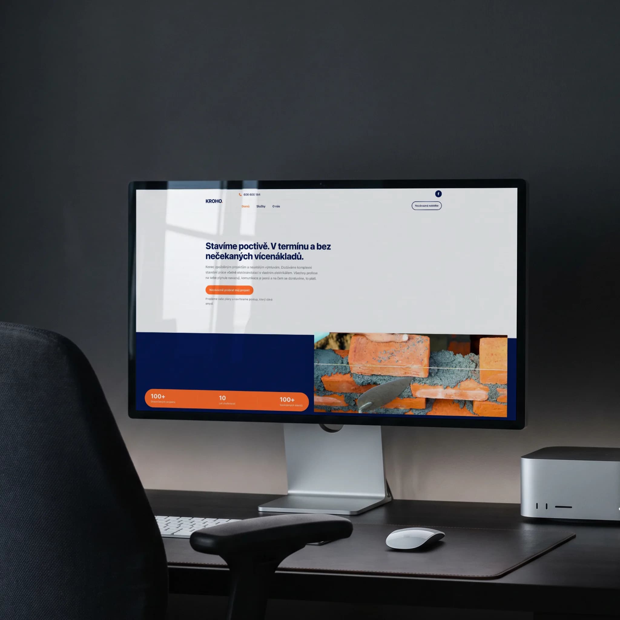 Web kroho.cz - stavební firma
