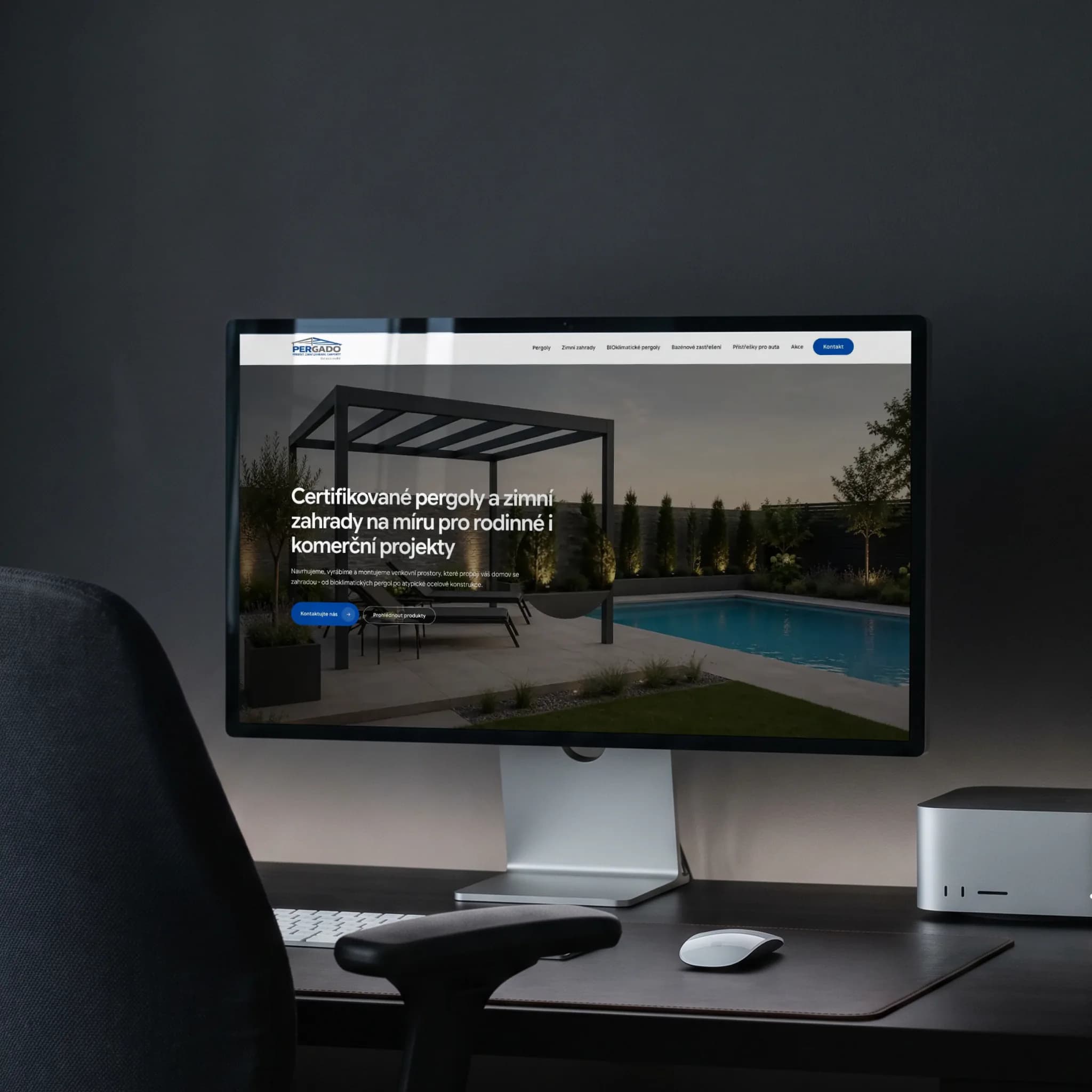 Web pergado.cz - pergoly, zimní zahrady a carporty
