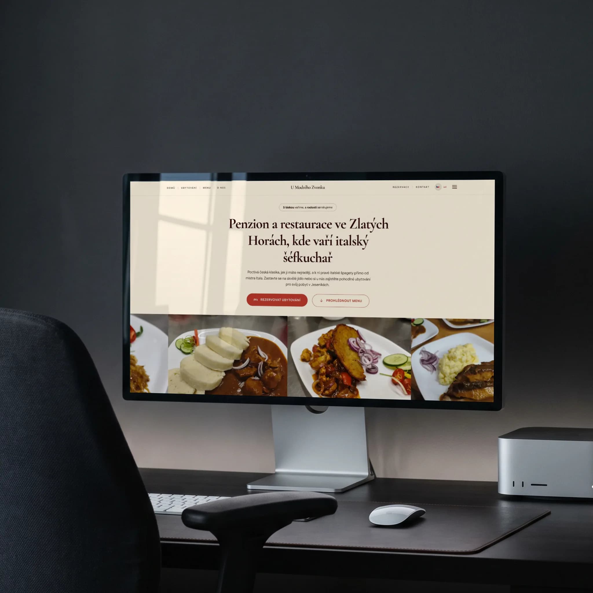 Web umodrehozvonku.cz - penzion a restaurace